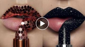 New Way To Apply Lipstick ????????|Amazing Lip Art Ideas???? Compilation | Lipstick Tutorial 2021