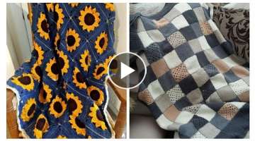 Stylish And Beautiful Crochet pattern Of Blanket Design Hand Maded Ideas