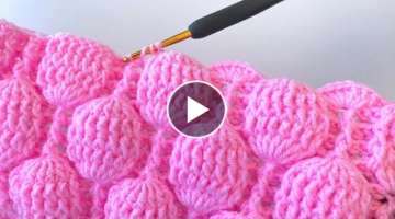 ????WONDERFUL????????crochet balloon knitting pattern/ mesh bag / crochet blanket/ fluffy knittin...