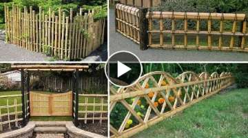 54 Bamboo Fence Ideas for Your Garden and Farmlands | Garden ideas