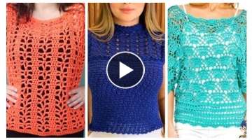 Unique And Classy Crochet Knit Blouse And Tops Laces Cotton Designs Ideas Crochet Pattern