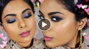 Glamorous Prom Makeup - Glitter Glam Smokey Eyes, Full Face Party Makeup Tutorial - Chit Chat