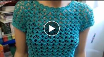 crochet girls top design knitting