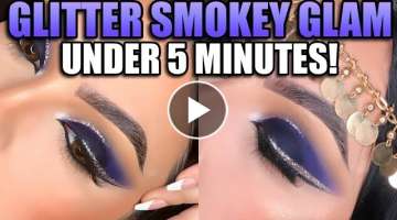 Glitter Smokey Glam Eyeshadow | Makeup Tutorial