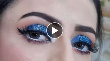 Navy Blue Smokey Makeup Tutorial | Glam Makeup