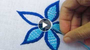 Hand Embroidery, Easy Flower Embroidery, Raised Chain Stitch