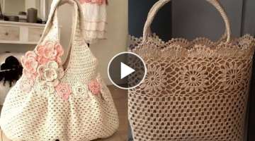 Beautiful Hand Made Crochet Bags Designs Ideas //Crochet patterns For Bags