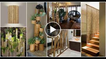 Bamboo Interior Design Ideas | Garden Wall Art Furniture House Home Decor Desk Roof Chair 2018