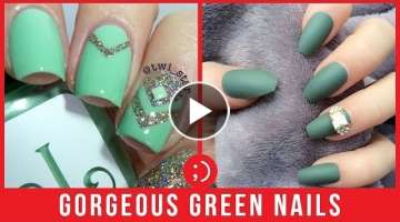 Green Nails Compilation - Best New Nail Art Designs 2018