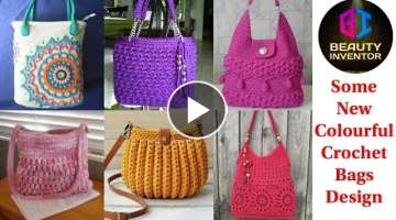 Crochet Design || New Colourful Crochet Bag Designs