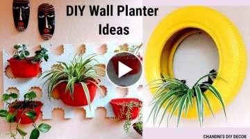 DIY Wall Planter Ideas || DIY Tyre Planter || Balcony Decor Ideas ||