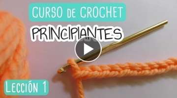 Crochet para principiantes: Primeros pasos, nudo de inicio y cadenas.