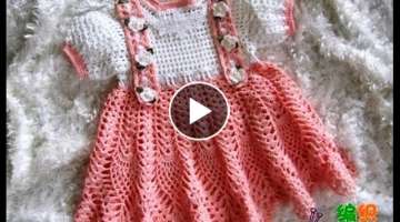 Crochet baby dress| How to crochet an easy shell stitch baby / girl's dress for beginners 219