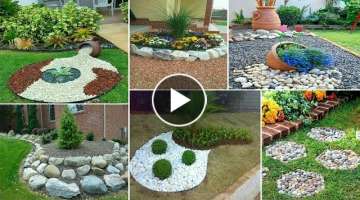 25 Beautiful Front Yard Rock Garden Landscaping Design Ideas | diy garden