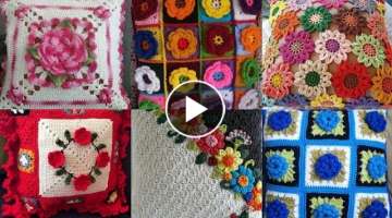 Most Beautiful And Stylish Crochet Cushion Cover Designs Ideas For Ladies || Kiran Designs Studi...