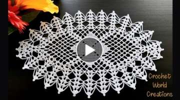 Crochet Doily Pattern | Beautiful Crochet Pattern | Mandala Design #crochet #crochetworldcreatio...
