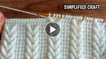 SUPER Easy CROCHET Knitting Pattern/Crochet Design/New V Pattern Design/Trending Design/