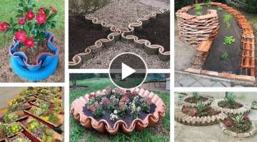 54 Amazing DIY garden decor with roof tiles | garden ideas