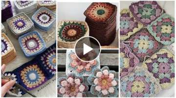 New granny Crochet square pattern designs