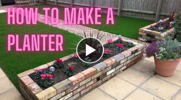 How to make a brick raised garden planter