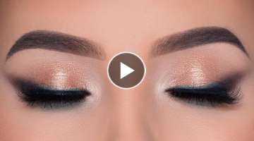 Smokey Golden Emerald Eye Makeup Tutorial | Bridal Makeup