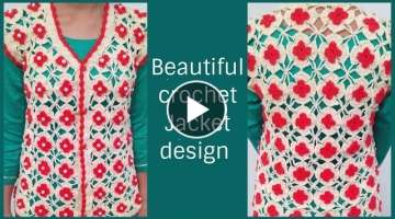 Beautiful Jacket Design with Crochet (part 1)