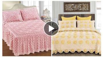 Comfortable Crochet knitting Bedsheets Design || Simple And Decent Bedsheets Ideas