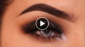 Party Makeup: Brown Smokey Eye With Glitter Tutorial