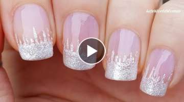 TOOTHPICK NAIL ART #28 / Frozen French Manicure