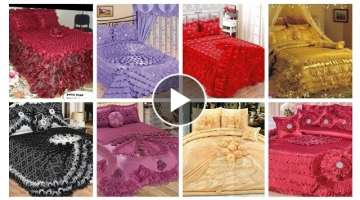 Very Attractive Badsheet Bed Pillow Covers Bridal Badsheet Designs #Bedding #BedSpread #bedroom