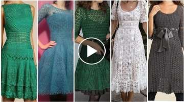 Most Impressive Crochet Lace Pattern Skater Dresses For Summer 2021