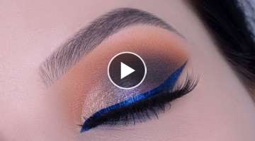 Glam Smokey Eyes Tutorial with Blue Eyeliner | Maven Beauty