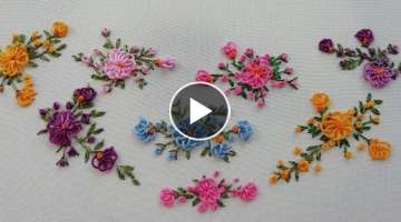 mini Embroidery: loop flower | Brazilian new easy design