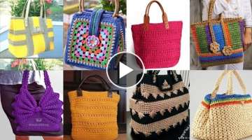 Hand Made Crochet Hand Bags Designs Ideas