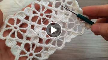 FANTASTIC Very Beautiful Flower Crochet Pattern * Crochet Online Tutorial for beginners Tığ iş...