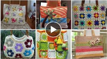 marvelous ideas of Crochet hand bags designs patterns and ideasq