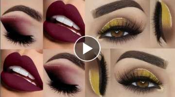 Smokey eyes makeup ????with glitter||and Glamour eyes makeup#short