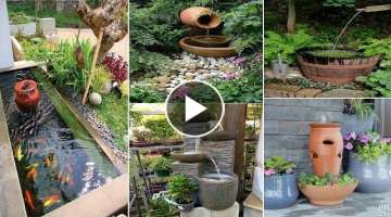 15 Beautiful Outdoor Water Fountains | diy garden