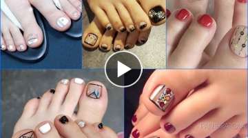 25+ Pretty Negative Space Toe Nail Art Design Ideas
