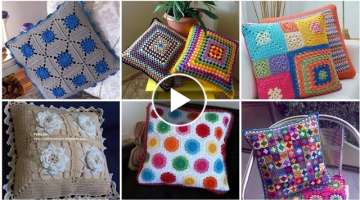 Much Impressive Crochet Granny Square Cushion Cover Designs Patterns And Ideas
