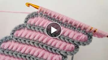 Super Easy & free tunisian crochet headband pattern for beginners 2022 - Knitting headband patter...