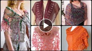 Impressively Stylish Crochet Caplet Shawl Scarf Designs Ideas