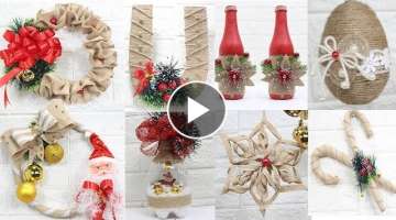 14 Jute craft Christmas decorations ideas | Home decorating ideas