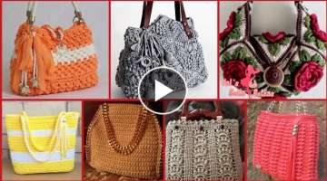 Hand Made Crochet Bags Designs Patterns Ideas//Classy Crochet Patterns For Hand Bags