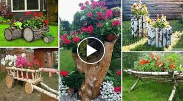 19 Amazing DIY Tree Log Projects for Your Garden | garden ideas