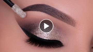 Glitter Smokey Eyes for New Year's Eve Tutorial | Party Makeup