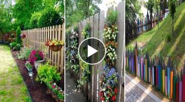 30+ Beautiful Garden Fence Decorating Ideas To Follow | diy garden