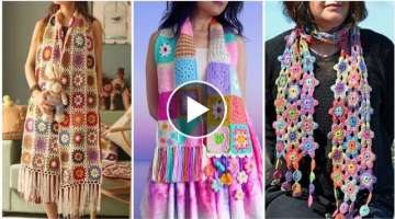 top latest attractive and impressive crochet skarf designs for girls