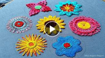 Flower embroidery Tips & Tricks, Easy Simple and cute Flower Embroidery Patterns, Embroidery-331