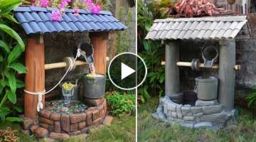 How to Decorate a Beautiful Garden / DIY Waterfall Aquarium